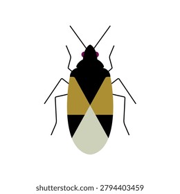 Milkweed Bug Vector Illustration Isolated Insect Clipart