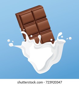 Milky chocolate bar flyer