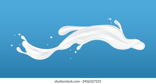 milky waves. additional elements of milk design