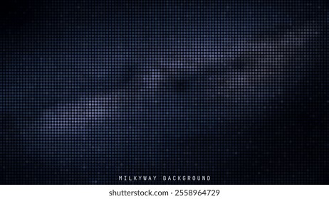 Milky way background, space background vector illustration with mosaic style