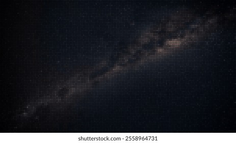 Milky way background, space background vector illustration with mosaic style