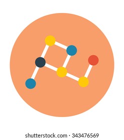 Milky Way Colored Vector Icon 