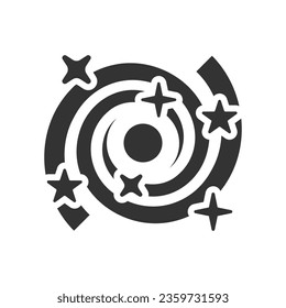 Milky way Icon, Vector Graphics