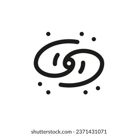 Milky Way icon vector. Linear style sign for mobile concept and web design. Milky Way symbol illustration. Pixel vector graphics - Vector.