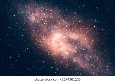 Milky Way, stars and nebula. Night starry sky. Space vector background
