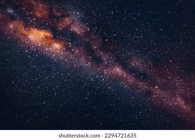 Milky Way, stars and nebula. Night starry sky. Space vector background