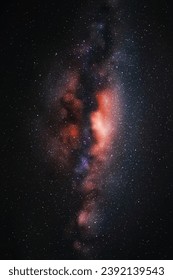 Milky Way, stars and nebula. Night starry sky. Space vector background