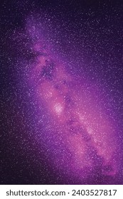 Milky Way, stars and nebula. Night starry sky. Space vector background
