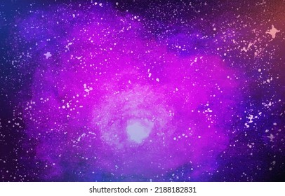 Milky Way Watercolor Background. Space Background