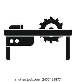 Mill cnc machine icon simple vector. Beam equipment. Lathe calibration