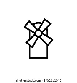 Mill, farm icon. Simple line, outline vector elements of agriculture icons for ui and ux, website or mobile application