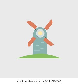 Mill  flat icon illustration isolated sign symbol