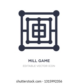 mill game icon on white background. Simple element illustration from Entertainment concept. mill game icon symbol design.