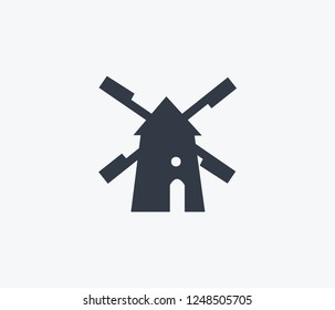 Mill icon isolated on clean background. Mill icon concept drawing icon in modern style. Vector illustration for your web mobile logo app UI design.