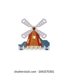 Mill Icon Isolated On White Background
