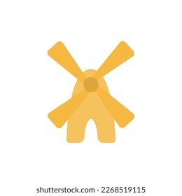 mill icon on a white background, vector illustration