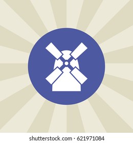 mill icon. sign design. background