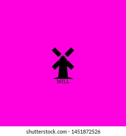 mill icon sign signifier vector