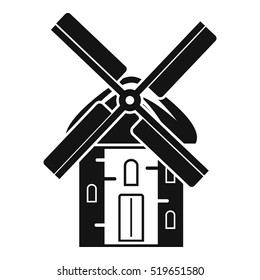 Mill icon. Simple illustration of mill vector icon for web design