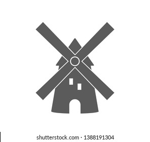 Mill icon. Simple mill vector design.  