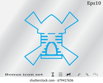 mill, icon, vector illustration eps10