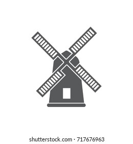 Mill icon vector on the white background