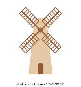 Mill. Logo mill. Farm. Vector illustration. EPS 10.