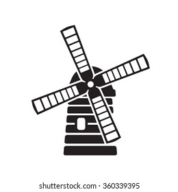 The mill minimal vector icon for web and mobile