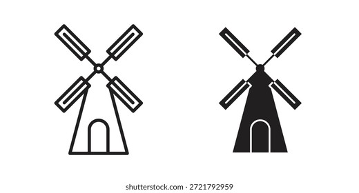 Icono de signo de molino para su diseño de Sitio web, logotipo, App, interfaz de usuario. EPS10