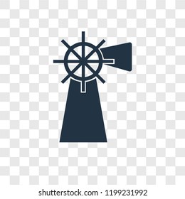 Mill vector icon isolated on transparent background, Mill transparency logo concept