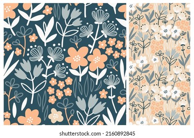 Mille fleurs seamless pattern set. Great design for any purposes.