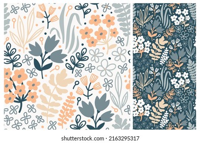 Mille fleurs seamless pattern set. Great design for any purposes.