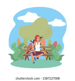 Millenial person stylish outfit background frame