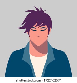 Millennial generation brown hair man – female avatar