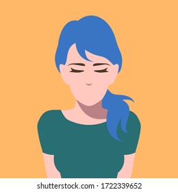 Millennial generation Women - Blue Hair