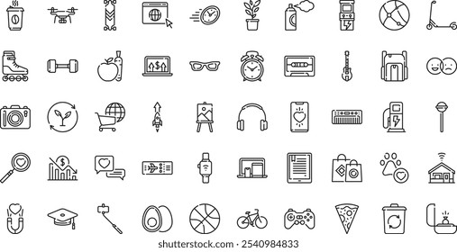 Millennial icons High-Quality Vector Icons Collection with Editable Stroke. Ideal for Professional and Creative Projects.