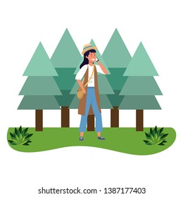 Millennial student outdoors using smartphone background