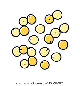 millet grain food color icon vector. millet grain food sign. isolated symbol illustration