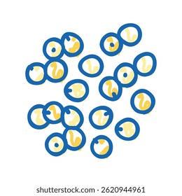 millet grain food doodle icon sketch vector. millet grain food sign. isolated symbol illustration