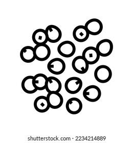 millet grain food line icon vector. millet grain food sign. isolated contour symbol black illustration