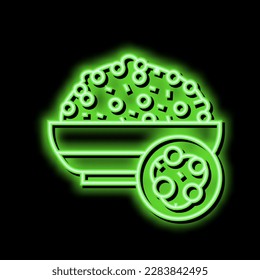 millet groat neon light sign vector. millet groat illustration