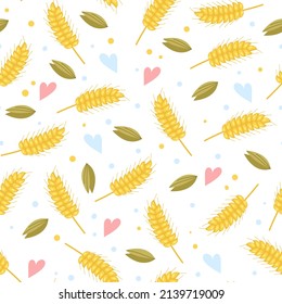 Millet seamless design element cartoon pattern
