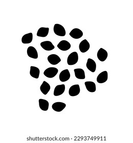Millet seeds vector icon on white ackground..eps