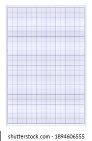 Millimeter graph paper grid. Abstract squared background. Geometric pattern for school, technical engineering line scale measurement. Lined blank for education isolated on transparent background.