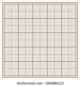 Millimeter graph paper grid. Abstract squared background. Geometric pattern for school, technical engineering line scale measurement. Lined blank for education on transparent background.