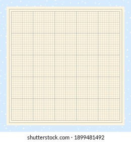 Millimeter graph paper grid. Abstract squared background. Geometric pattern for school, technical engineering line scale measurement. Lined blank for education isolated on transparent background.