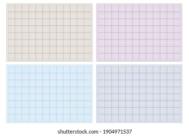 Millimeter graph paper grid. Abstract squared background. Geometric pattern for school, technical engineering line scale measurement. Lined blank for education on transparent background.