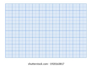 Millimeter graph paper grid. Abstract squared background. Geometric pattern for school, technical engineering line scale measurement. Lined blank for education on transparent background.