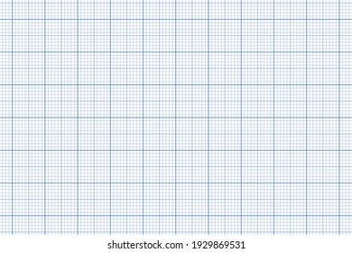 Millimeter Graph Paper Grid. Abstract Squared Background. Geometric Pattern For School, Technical Engineering Line Scale Measurement. Lined Blank For Education On Transparent Background.