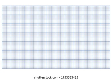 Millimeter graph paper grid. Abstract squared background. Geometric pattern for school, technical engineering line scale measurement. Lined blank for education on transparent background.